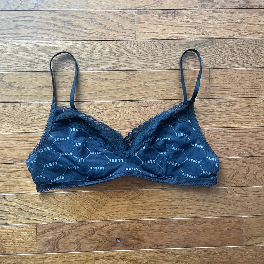 SavageXFenty Black Lace Bralette